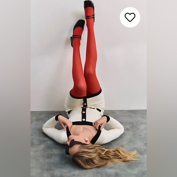 Colored Tights are totally on trend 🤩 So fun! Pink Opaque Tights. Size S/M. - Picture 7 of 7